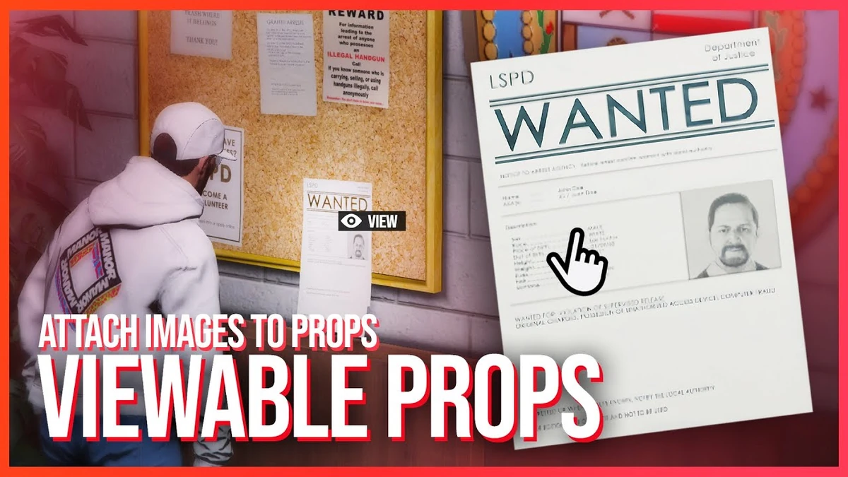 Viewable Props System FiveM | Open Source Interactive Information Display Script